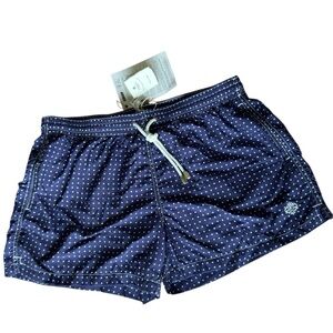 Luigi Borrelli Napoli Navy Swim Shorts Men XXL| Handmade in Italy NWT